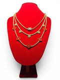 Lote de oro goldfield 18k - 3 cadenas tenis con brillantes