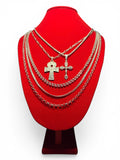 Lote de plata 925SL - 5 cadenas 2 colgantes