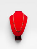 Collar de oro goldfield 18k trebol rojo