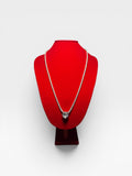 Collar de plata SL925 con zircon de corazón