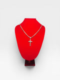Collar de plata SL925 con colgante cruz