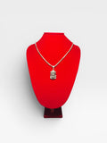 Collar de plata SL925 con colgante cristo