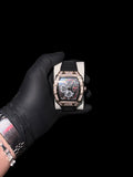 Reloj de hombre tipo RM con brillos